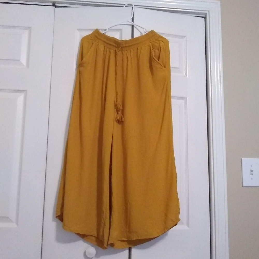 Marigold Palazzo Pants (NWOT)